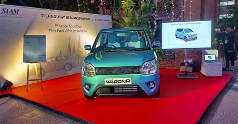 Maruti Suzuki Showcases Wagonr Flex Fuel Car Ready To Run On Ethanol