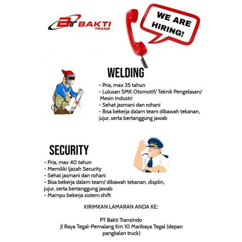 Lowongan kerja bank muamalat beberapa daerah maret 2021 silahkan klik di: Lowongan Kerja Pt bakti transindo Februari 2021