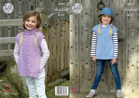 I used a long tail cast on and alternated the colors which gave the cast. Kids Double Knitting Pattern King Cole Girls Round or Polo ...
