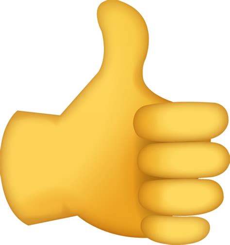 Thumbs Up Emoji Free Download Ios Emojis Hand Emoji Thumbs Up Sign
