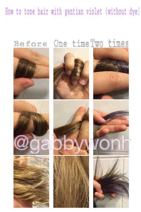 How To Tone Your Hair With Gentian Violet No Hair Dye Go To Your