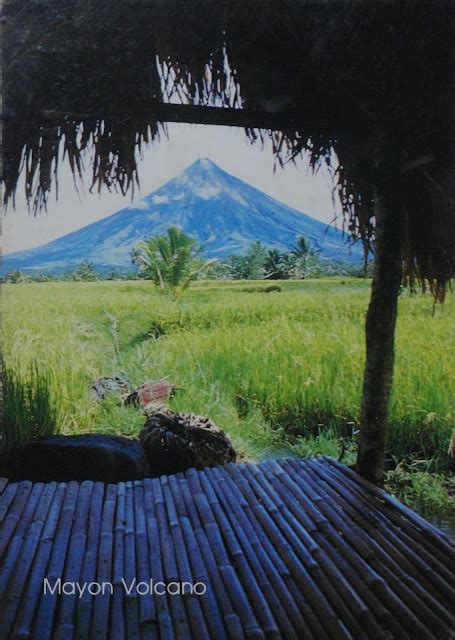 The World Thru Postcards Mayon Volcano