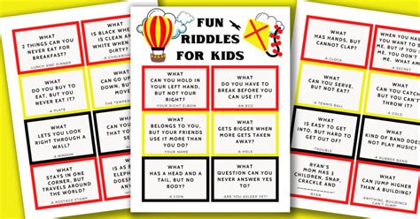 Are you are ready to work out your mind with some out. Printable Riddles for Kids