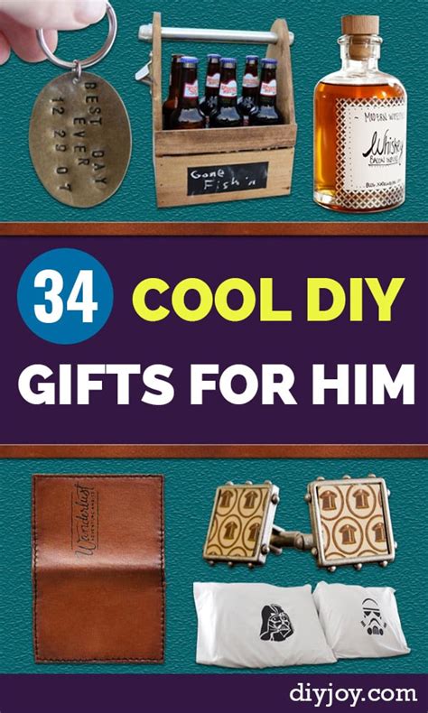 34 DIY Gifts For Him Handmade Gift Ideas For Guys