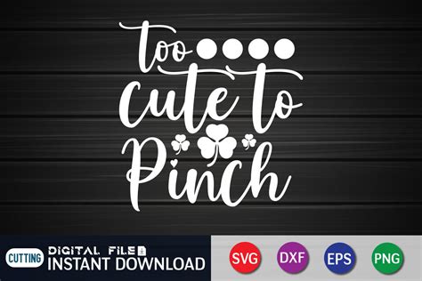too cute to pinch svg by funnysvgcrafts thehungryjpeg