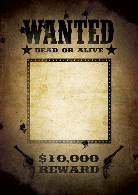 Wanted poster template | Free Poster Templates & Backgrounds