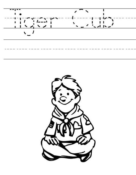 Cub scout minions printable coloring page from despicable me great. Tiger Cub Boy Scouts Sheet Coloring Pages | Best Place to ...