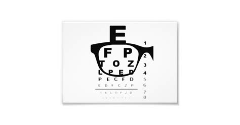 Blurry Eye Test Chart Photo Print Zazzle