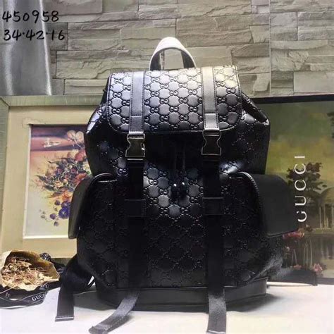 Also set sale alerts and shop exclusive offers only on shopstyle. Gucci GG Unisex GG Embossed Backpack Black GG Embossed ...