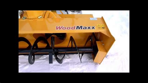 Woodmaxx Sb Series Pto Snow Blower Wmv Youtube