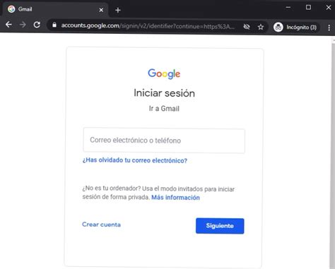 Iniciar Sesión En Gmail Abrir Cuenta Gmail