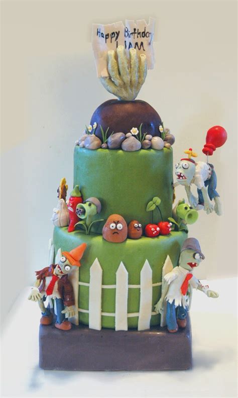 Plants Vs Zombies Birthday Cake