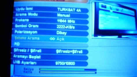 TÜRKSAT 4A frekans listesi Türksat frekans 2023 tüm kanallar otomatik