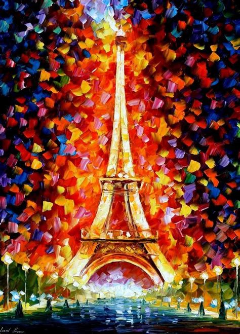 Paris Wall Art Eiffel Tower Decor Oil Painting On Canvas By Leonid