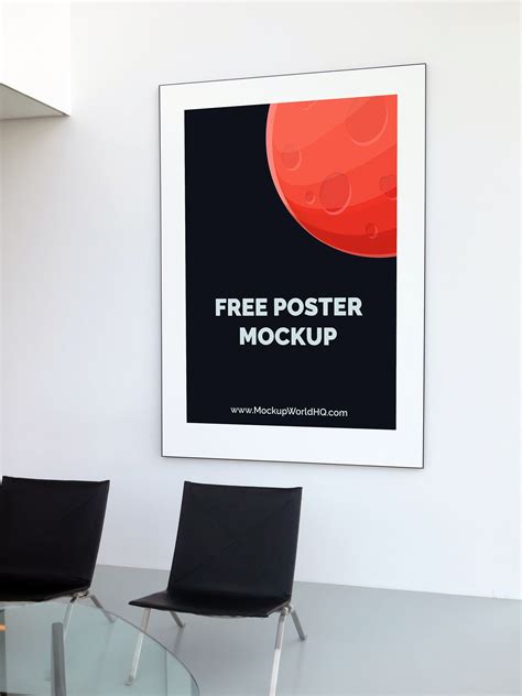 Free Indoor Poster Mockup | Poster mockup, Free poster, Poster