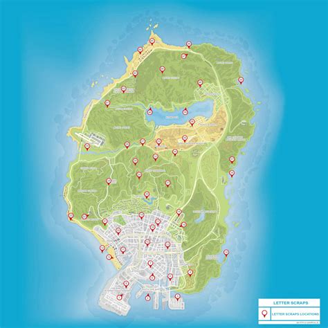 Maps Letter Scraps Gta V Grand Theft Auto 5 On Gtacz