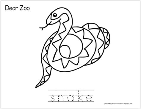 Dear Zoo Bingo ~ Book Units By Lynn