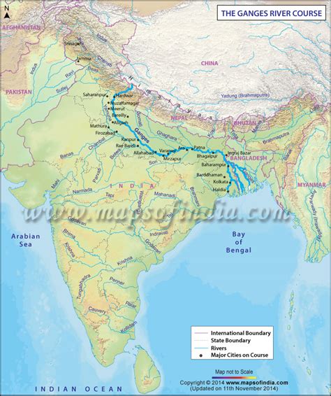 River Ganga In India Map Best Map Of Middle Earth