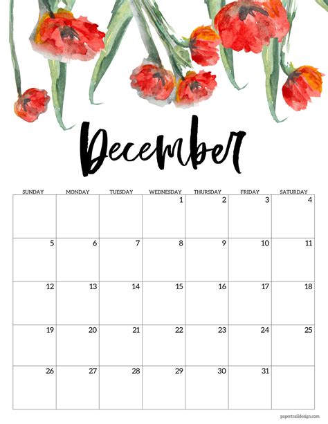 June 2021 Calendar Floral Calendar June 2021