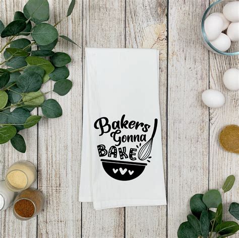 bakers gonna bake tea towel dish towel kitchen towel etsy laptop monogram bakers gonna bake