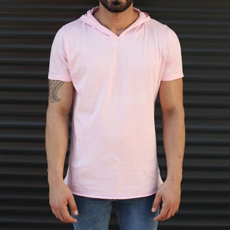 men-s-hooded-longline-basic-t-shirt-pink