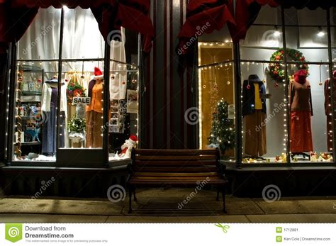 Year after year people come in store and ask us how many lights do i need? now, before we give you the answer, remember that each situation is di. Victorian Storefront At Christmas- 2 Stock Image - Image of bench, merchandise: 1712881