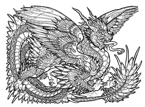 Download 293 Cat Dragon Coloring Pages Png Pdf File