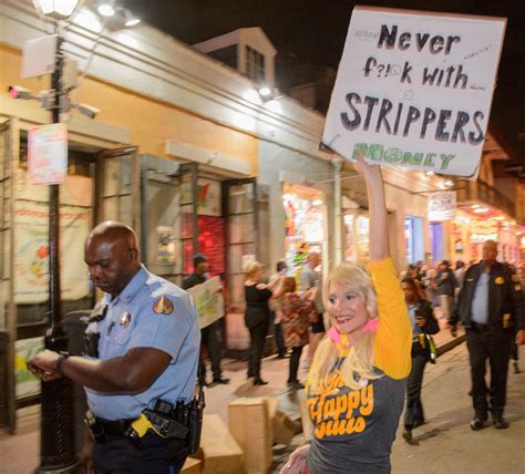 Hundreds Of Strippers Supporters Hold Protest After Crackdown On Bourbon Street Clubs