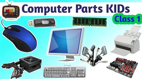 Parts Of Computer Computer Part Names For Children Kids Learn Nini
