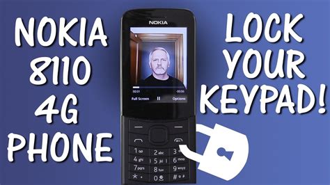 Nokia 8110 4g Phone Setting A Passcode For Your Keypad Youtube