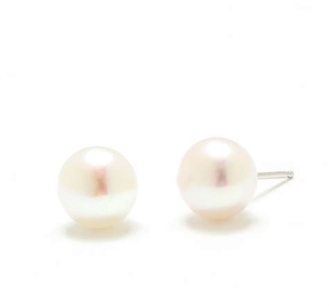 8mm Pearl Earrings Kwan Collections Gems