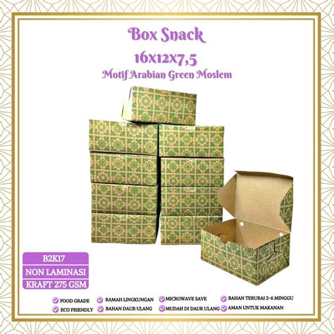 Jual Box Snack Dus Kue Snack Box Dus Roti B K X X Non Laminasi Shopee Indonesia