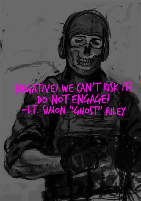 Game Character Quote Lt Simon Ghost Riley Call Of Duty Ghosts
