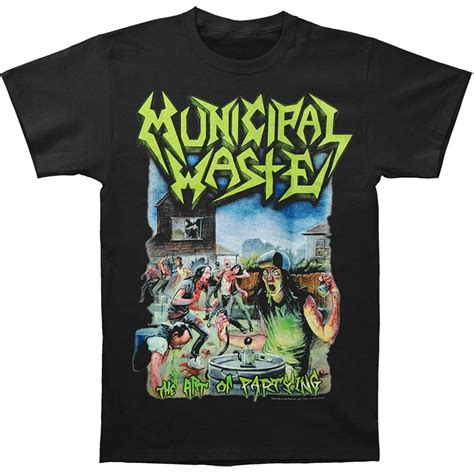Men 2019 Brand Clothing Tees Casual Municipal Waste The Art Of Partying