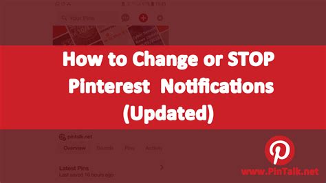 How To Change Pinterest Notifications Updated Pinterest Tutorials