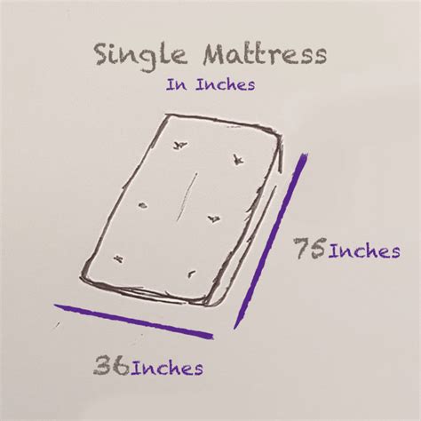 Also known as a cot bed mattress, the small single bed measures 30″ x 75″. Guide to Standard UK Mattress Sizes and Dimensions