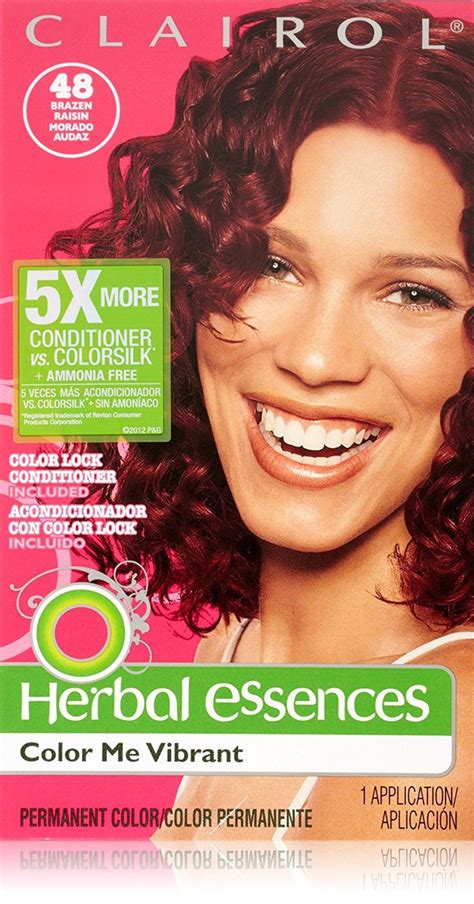 Herbal Essences Color Me Vibrant Permanent Hair Color 048 Brazen Raisin 1 Kit Find Out More