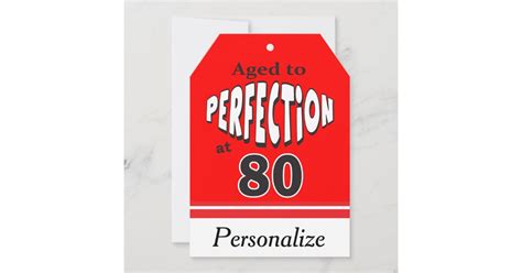 Aged To Perfection At 80 80th Birthday Card Zazzle