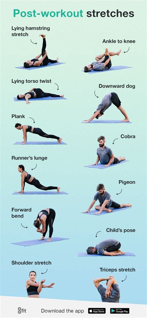 Here S A Great Post Workout Stretching Guide Click To Learn How To Do Each Stretch Fitness