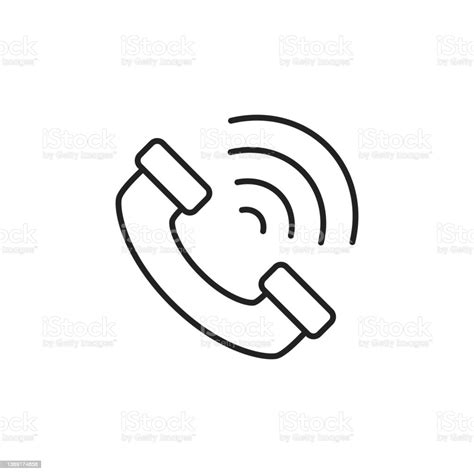 Voice Call Icon High Quality Black Vector Illustration Stock