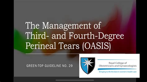 Oasis Management Of Third And Fourth Degree Perineal Tearsgtg Youtube