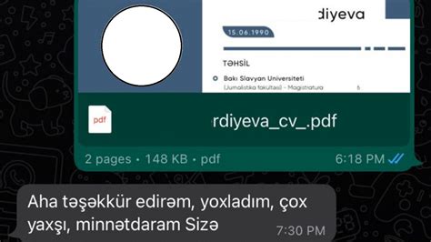 Haz R Cv Formasi Yukle Pdf Elektron Word Ideal Azerbaycan Dilinde