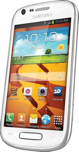 Boost Mobile Samsung Galaxy Prevail 2 No Contract Cell Phone White M840