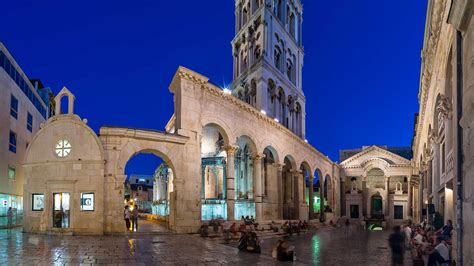 The split() method splits a string into a list. Diocletian Palace and Medieval Split