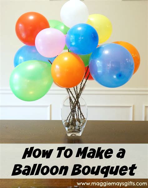 Make A Balloon Bouquet Balloon Bouquet Diy Balloon Bouquet Blowing