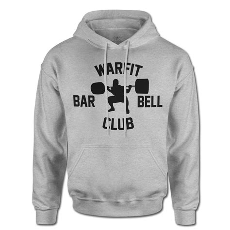barbell club hoodie warfit clothing co ™