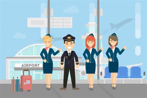 Royalty Free Cabin Crew Cartoon Clip Art Vector Images And Illustrations