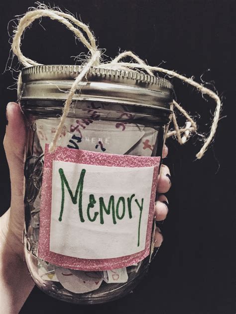 Memory Jar Good For Best Friend Ts Diy Birthday Ts Friend