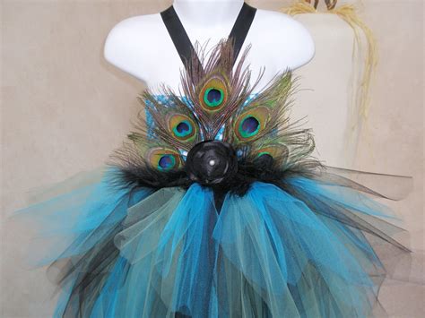 Peacock Tutu Dresscostume Crocheted Top With Peacock