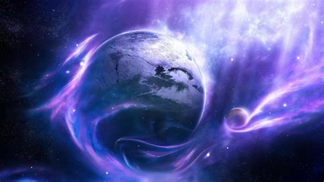 Purple Galaxy Wallpaper Space Wallpaper Better